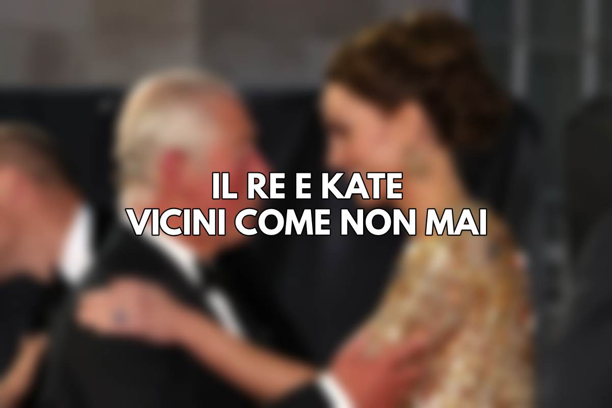 Re Carlo vicino a Kate Middleton come non mai